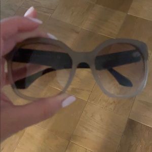 Gray Prada sunglasses